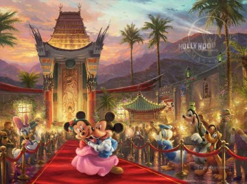 ディズニー Painting - ハリウッドのミッキーとミニー TK Disney
